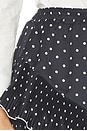view 6 of 6 Black Polka Dot Frill Mini Skirt in Black