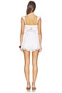 view 3 of 4 White Embroidered Playsuit in White