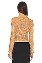 view 3 of 5 Sequin Asymmetric Top in Gold