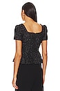 view 3 of 5 TOP PEPLUM in Black