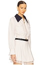 view 2 of 4 Contrast Collar Top in Cream