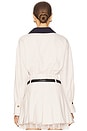 view 3 of 4 Contrast Collar Top in Cream