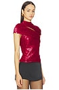 view 2 of 5 Red Fil Coup? Cut Out Top in Red