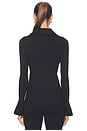 view 3 of 4 Button Down Knit Top in Black