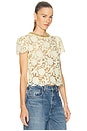 view 2 of 5 Yellow Lace Top in Yellow