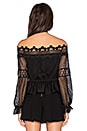 view 3 of 3 Lace Off Shoulder Top in Black