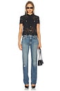 view 4 of 4 Lace Tie Neck Top in Black