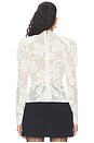 view 4 of 5 Cream Sequin Lace Top in Cream