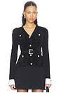 view 1 of 5 Black Chenille Knit Top in Black