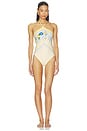 view 1 of 1 Yellow Floral Swimsuit in Yellow