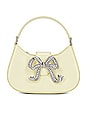 view 1 of 5 Diamante Crescent Bow Bag in Cream