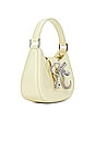 view 3 of 5 Diamante Crescent Bow Bag in Cream