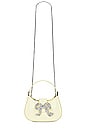 view 5 of 5 Diamante Crescent Bow Bag in Cream