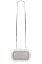 view 5 of 5 x Christopher Kane Crystal Lace Detail Clutch in Silver