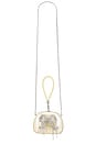 view 1 of 5 Yellow Pearl Top Handle Clutch Bag in Yellow
