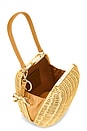 view 4 of 5 Brown Rattan Bag With Keychain in Brown