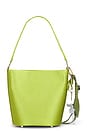 view 2 of 6 Green Satin Bucket Bag in Green
