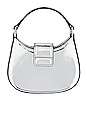 view 3 of 5 Curved Micro Shoulder Bag in Silver