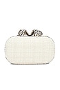 view 2 of 5 Boucle Bow Clutch in Cream