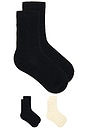 view 1 of 3 Perfect Scrunch Socks Pack Of 2 in Cream & Black