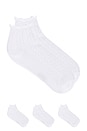 view 1 of 2 CHAUSSETTES POINTELLE in White