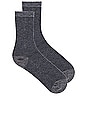 view 1 of 2 Eco-conscious Cashmere Crew Socks in Grey