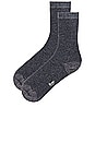view 2 of 2 Eco-conscious Cashmere Crew Socks in Grey