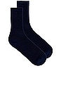 view 1 of 2 Eco-conscious Cashmere Crew Socks in Navy