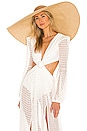 view 1 of 3 Haute Beach Hat in Beige & Sable Band