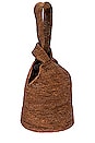 view 3 of 4 SAC FOURRE-TOUT EN PAILLE in Chocolate