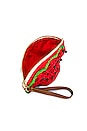 view 4 of 4 POCHETTE SANDIA in Watermelon & Leather