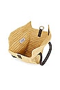 view 5 of 5 Triangle Straw Handbag in Beige