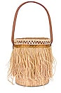 view 2 of 4 Feathers Mini Bucket Bag in Beige