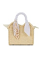 view 1 of 5 X Revolve Mini Handbag With Seashell Charm in Natural & White