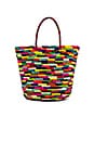 view 2 of 4 Maxi Woven Tote in Multicolor Brights