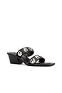 view 2 of 5 Kaylee II Sandal in Ebony Calf & Silver