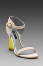 view 1 of 5 Sasha Heel en White/Gold in White & Gold