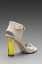 view 4 of 5 Sasha Heel en White/Gold in White & Gold