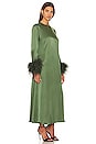 view 2 of 3 Suzi Maxi Dress With Detachable Feather in Green