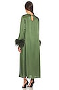 view 3 of 3 Suzi Maxi Dress With Detachable Feather in Green