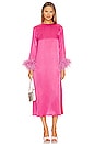 view 1 of 3 Suzi Maxi Dress With Detachable Feathers in Hot Pink