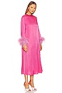 view 2 of 3 Suzi Maxi Dress With Detachable Feathers in Hot Pink