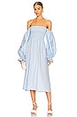 view 1 of 3 Atlanta Linen Dress in Blue