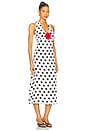 view 2 of 3 Jardin Halter Neck Maxi Dress in Polka Dot Black & White