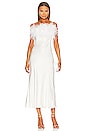 view 1 of 6 Boheme Slip Dress with Feathers in White
