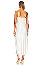 view 5 of 6 Boheme Slip Dress with Feathers in White
