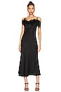 view 1 of 3 Boheme Slip Dress With Feathers in Black