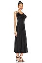 view 2 of 3 Boheme Slip Dress With Feathers in Black