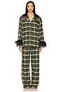 view 2 of 4 PYJAMA CHECKED COTTON-FLANNEL in Green & Black Checked