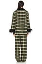 view 4 of 4 PYJAMA CHECKED COTTON-FLANNEL in Green & Black Checked